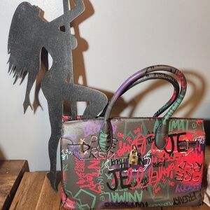 Graffiti "FREAKY" 2 way bag with crossbody strap